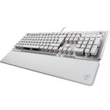 Turtle Beach TBK-1002-12-DE, Teclado para gaming aluminio (cepillado)/blanco