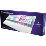 Turtle Beach TBK-1002-12-DE, Teclado para gaming aluminio (cepillado)/blanco