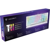 Turtle Beach TBK-1002-12-DE, Teclado para gaming aluminio (cepillado)/blanco