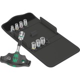 Wera Kraftform Kompakt 400 RA Set 2, con función de trinquete, Llave de tubo negro/Verde
