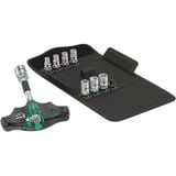 Wera Kraftform Kompakt 400 RA Set 2, con función de trinquete, Llave de tubo negro/Verde