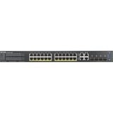 Zyxel GS2220-28HP-EU0101F switch Gestionado L2 Gigabit Ethernet (10/100/1000) Energía sobre Ethernet (PoE) Negro, Interruptor/Conmutador Gestionado, L2, Gigabit Ethernet (10/100/1000), Energía sobre Ethernet (PoE), Montaje en rack