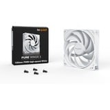 be quiet! Pure Wings 3 120mm PWM high-speed White Carcasa del ordenador Ventilador 12 cm Blanco 1 pieza(s) blanco, Ventilador, 12 cm, 2100 RPM, 101,2 m³/h, Blanco
