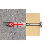 fischer Taco DUOPOWER 6x30 S PH TX, Pasador gris claro/Rojo