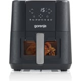 gorenje AF1350DWB Sencillo 5,4 L Independiente 1350 W Freidora de aire caliente Negro negro, Freidora de aire caliente, 5,4 L, 80 °C, 200 °C, 60 min, Sencillo