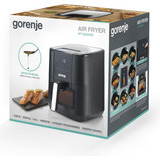 gorenje AF1350DWB Sencillo 5,4 L Independiente 1350 W Freidora de aire caliente Negro negro, Freidora de aire caliente, 5,4 L, 80 °C, 200 °C, 60 min, Sencillo