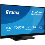iiyama T2254MSC-B2AG pantalla para PC 54,6 cm (21.5") 1920 x 1080 Pixeles Full HD LED Pantalla táctil Negro, Monitor LED negro (mate), 54,6 cm (21.5"), 1920 x 1080 Pixeles, Full HD, LED, 4 ms, Negro