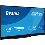 iiyama T2254MSC-B2AG pantalla para PC 54,6 cm (21.5") 1920 x 1080 Pixeles Full HD LED Pantalla táctil Negro, Monitor LED negro (mate), 54,6 cm (21.5"), 1920 x 1080 Pixeles, Full HD, LED, 4 ms, Negro