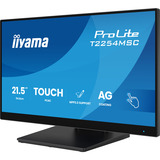iiyama T2254MSC-B2AG pantalla para PC 54,6 cm (21.5") 1920 x 1080 Pixeles Full HD LED Pantalla táctil Negro, Monitor LED negro (mate), 54,6 cm (21.5"), 1920 x 1080 Pixeles, Full HD, LED, 4 ms, Negro