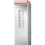 ADATA UR350-128G-RSR/BG, Lápiz USB níquel/Marrón