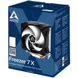 Arctic Freezer 7 X Procesador Refrigerador de aire 9,2 cm Aluminio, Negro, Blanco 1 pieza(s), Disipador de CPU Refrigerador de aire, 9,2 cm, 300 RPM, 2000 RPM, 0,3 sonio, Aluminio, Negro, Blanco