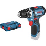 Bosch GSR 12V-15 FC Professional Negro, Azul Taladro de pistola Ión de litio 600g, Destornillador azul/Negro, Taladro de pistola, Sin llave, Negro, Azul, 1 cm, 1300 RPM, 3 cm