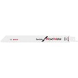 Bosch Hoja de sierra sable S 1022 HF flexible para madera y metal, 100 piezas 