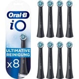 Braun Oral-B iO Limpieza Definitiva 8 unidades, Cabezal de cepillo negro