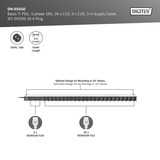 Digitus DN-95450, Regleta negro/Aluminio