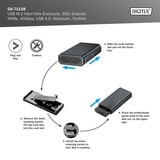 Digitus USB M.2 SSD, Caja de unidades aluminio