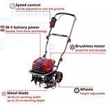 EINHELL 3431220, GP-CR 36/45 Li E BL- Solo, Cortar rojo/Negro