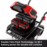 EINHELL 3431220, GP-CR 36/45 Li E BL- Solo, Cortar rojo/Negro