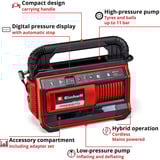 EINHELL PRESSITO 4020430, Compresor rojo/Negro