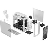 Fractal Design Meshify 2 Lite Blanco, Cajas de torre blanco, PC, Blanco, ATX, EATX, micro ATX, Mini-ITX, Acero, Vidrio templado, 18,5 cm, 47,6 cm