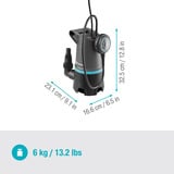 GARDENA 20000 BASIC 9017-47, Bombas presión e inmersión gris/Negro