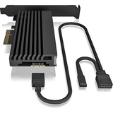 ICY BOX IB-PCI224M2-ARGB tarjeta y adaptador de interfaz Interno M.2 negro, PCIe, M.2, PCIe 4.0, Negro, Pasivo, China