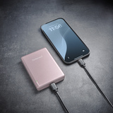 Intenso Magnetic Wireless Powerbank MW10000 Rosé, Banco de potencia rosa