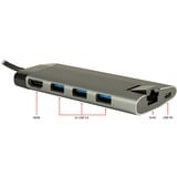 Inter-Tech GDC-802 USB 3.2 Gen 1 (3.1 Gen 1) Type-C 1000 Mbit/s Gris, Estación de acoplamiento USB 3.2 Gen 1 (3.1 Gen 1) Type-C, HDMI, RJ-45, MMC, MicroSD (TransFlash), 1000 Mbit/s, 30 Hz, 3840 x 2160