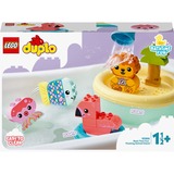 LEGO DUPLO 10966 Diversión en el Baño: Isla de los Animales Flotante con Flamenco y Pez de Juguete, Juegos de construcción Juego de construcción, 1,5 año(s), Plástico, 20 pieza(s), 721 g