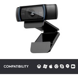 Logitech C920 Pro HD cámara web 3 MP 1920 x 1080 Pixeles USB 2.0 Negro, Webcam negro, 3 MP, 1920 x 1080 Pixeles, 30 pps, 720p, 1080p, H.264, 78°