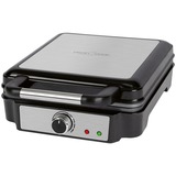 ProfiCook PC-WA 1241, Gofrera negro/Acero fino