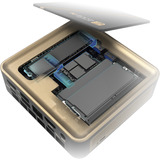 SAPPHIRE EDGE AI 340, Barebone negro/Dorado