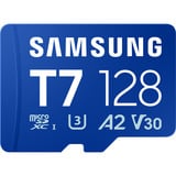 Samsung T7 microSDXC 128 GB, Tarjeta de memoria azul