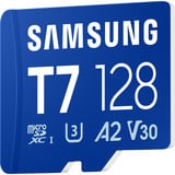 Samsung T7 microSDXC 128 GB, Tarjeta de memoria azul