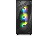 Sharkoon Rebel C80G RGB, Cajas de torre negro
