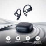 Shokz OpenFit Air Auriculares Inalámbrico gancho de oreja Llamadas/Música/Deporte/Uso diario Bluetooth Negro negro, Inalámbrico, 50 - 16000 Hz, Llamadas/Música/Deporte/Uso diario, 174 g, Auriculares, Negro