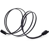 SilverStone CP11 cable de SATA 0,5 m Negro negro, 0,5 m, SATA III, Macho/Macho, Negro