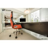 Thermaltake ARGENT E700 Silla para videojuegos de PC Negro, Asientos de juego negro, Silla para videojuegos de PC, 150 kg, 170 cm, 190 cm, Plata, Aluminio