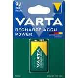 Varta -56722/1 Pilas domésticas, Batería Batería recargable, 9V, Níquel-metal hidruro (NiMH), 8,4 V, 1 pieza(s), 200 mAh