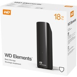 WD ELEMENTS disco duro externo 18000 GB Negro, Unidad de disco duro negro, 18000 GB, 2.0/3.2 Gen 1 (3.1 Gen 1), Negro