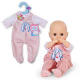 ZAPF Creation BABY born Romper Apricot 36cm, Accesorios para muñecas BABY born Romper Apricot 36cm, Pelele de muñeca, 1 año(s)
