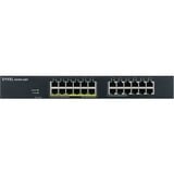 Zyxel GS1915-24EP Gestionado L2 Gigabit Ethernet (10/100/1000) Energía sobre Ethernet (PoE) 1U Negro, Interruptor/Conmutador Gestionado, L2, Gigabit Ethernet (10/100/1000), Energía sobre Ethernet (PoE), Montaje en rack, Montaje de pared