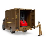 bruder MB Sprinter UPS con conductor y accesorios, Automóvil de construcción marrón