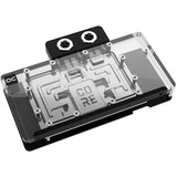 Alphacool Core RX 9070 XT Hellhound + Pure, Refrigeración por agua transparente/Cromado