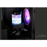 Alphacool Depósito de compensación Core 100 Aurora D5/VPP Acetal/Acrílico, Depósito de expansión negro