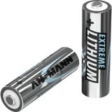 Ansmann Extreme Lithium AA Mignon Batería de un solo uso Litio plateado, Batería de un solo uso, Litio, 4 pieza(s), 10 año(s), Plata, -40 - 60 °C