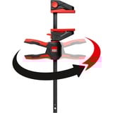 BESSEY Abrazadera de una mano con mango giratorio EZ360-60, Gato negro/Rojo