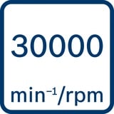 Bosch GCU 18V-30 PROFESSIONAL 30000 RPM Negro, Azul, Rojo, Acero inoxidable, Cortador rotatorio azul/Negro, Pistola atornilladora, Mango recto, 1/4", Negro, Azul, Rojo, Acero inoxidable, Sin escobillas, IPX5