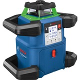 Bosch GRL 650 CHVG Nivel giratorio 70 m 500-540 nm (< 10mW), Láser rotativo azul, 70 m, 1,5 mm/m, 360°, 650 m, 600 RPM, Horizontal/Vertical