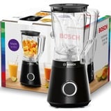 Bosch Serie 4 MMB6141B licuadora Batidora de vaso 1200 W Negro, Batidora depie negro, Batidora de vaso, 1 m, 1200 W, Negro